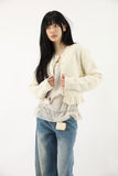 Crop Care Knitting Cardigan