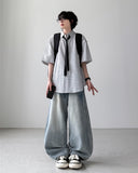 Neon Washed Balloon Denim