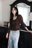 Loose fit studs fringe denim