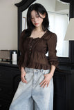 Frill Smoke Autumn Blouse