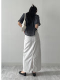 Frill V-Neck See-Through Blouse