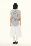 Opening utility bermuda pants