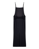 MIX RIBBED SLEEVELESS LONG DRESS