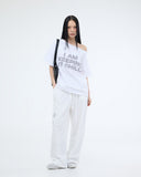HOTFIX ONE-SHOULDER UNBALANCE T-SHIRT