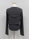 [Sleeveless SET] Hook Layered Long Sleeve T-Shirt