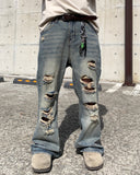 Flare Destroyed Denim