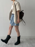 Waffle Button Sleeveless