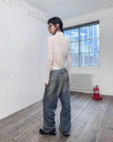 CINCH BACK CURVED JEANS