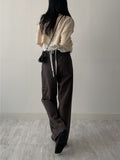 [unisex] Eyelet Cotton Wide Pants