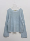 Mohair Raglan See-Through Knit