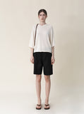 [Premium] Whole Garment Brule Hood Short Sleeve Knit