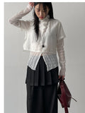 Shubi See-Through Half Blouse
