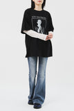 (W) Greyish Low Bootscut Denim