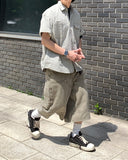 Vintage double knee bermuda pants