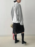 Reverse Slit Over Fit Sweatshirt