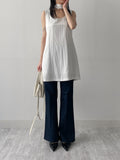Pocket High Waist Center Crease Bootcut Denim