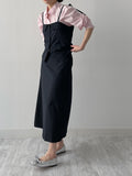 [Setup Available] Suet Stripe Long Skirt