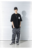 SMILE PATTERN DENIM PANTS