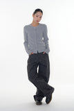Ghibli pattern cotton wide pants