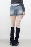 Flynn Belt Denim Skirt
