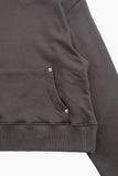 Round rivet sweat hoodie