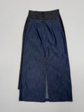 Selvage Slit H-Line Long Skirt
