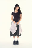 Ciel eyelet halter crop t-shirt