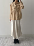 Gente Two Pocket See-Through Blouse