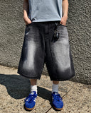 Maxi Washed Bermuda Denim