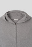 Noir Slim Waffle Zip Hoodie