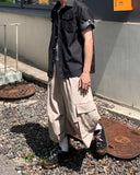 Twill Cotton Cargo Bermuda Pants