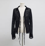 Muka Rose See-Through Cardigan