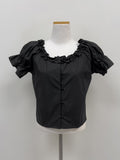 [Short sleeve ver.] Beans Off-Shoulder Crop Blouse