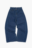 Sage wide denim pants