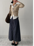 Adjust Nep Selvage Long Skirt
