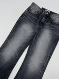 [unisex] 641 cat-washed bootcut denim pants