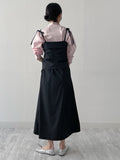 [Setup Available] Suet Stripe Long Skirt