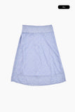 Label flower chiffon skirt