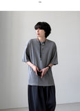 Earth Henley Neck Half Sleeve