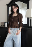 Frill Smoke Autumn Blouse