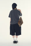 Melta leopard drawstring bag