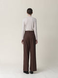 [Premium] Pudding Wool Silk Layered Long Sleeve T-shirt