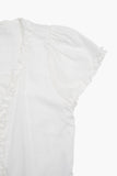 Layer frill puff blouse