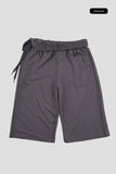 Folding waist bermuda pants