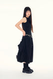 Ness snap tuck bermuda pants