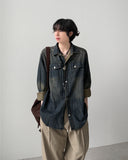 Siya Retro Denim Shirt
