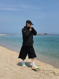 Mate diagonal hood windbreaker