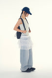 Ash house wide denim pants