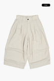 Pie check capri bermuda pants