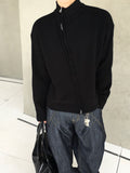 Legacy Diagonal Knit Zip-Up